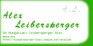 alex leibersperger business card